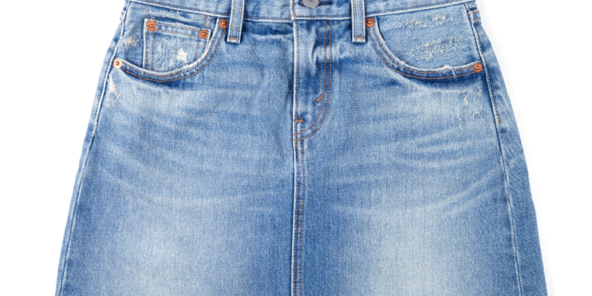 What to wear with a jean skirt