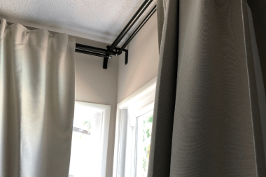 hang curtains without a rod